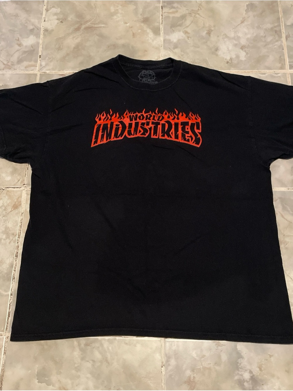 Vintage Y2K World Industries Men’s SZ XL T-Shirt Flame Boy Graphic Skater